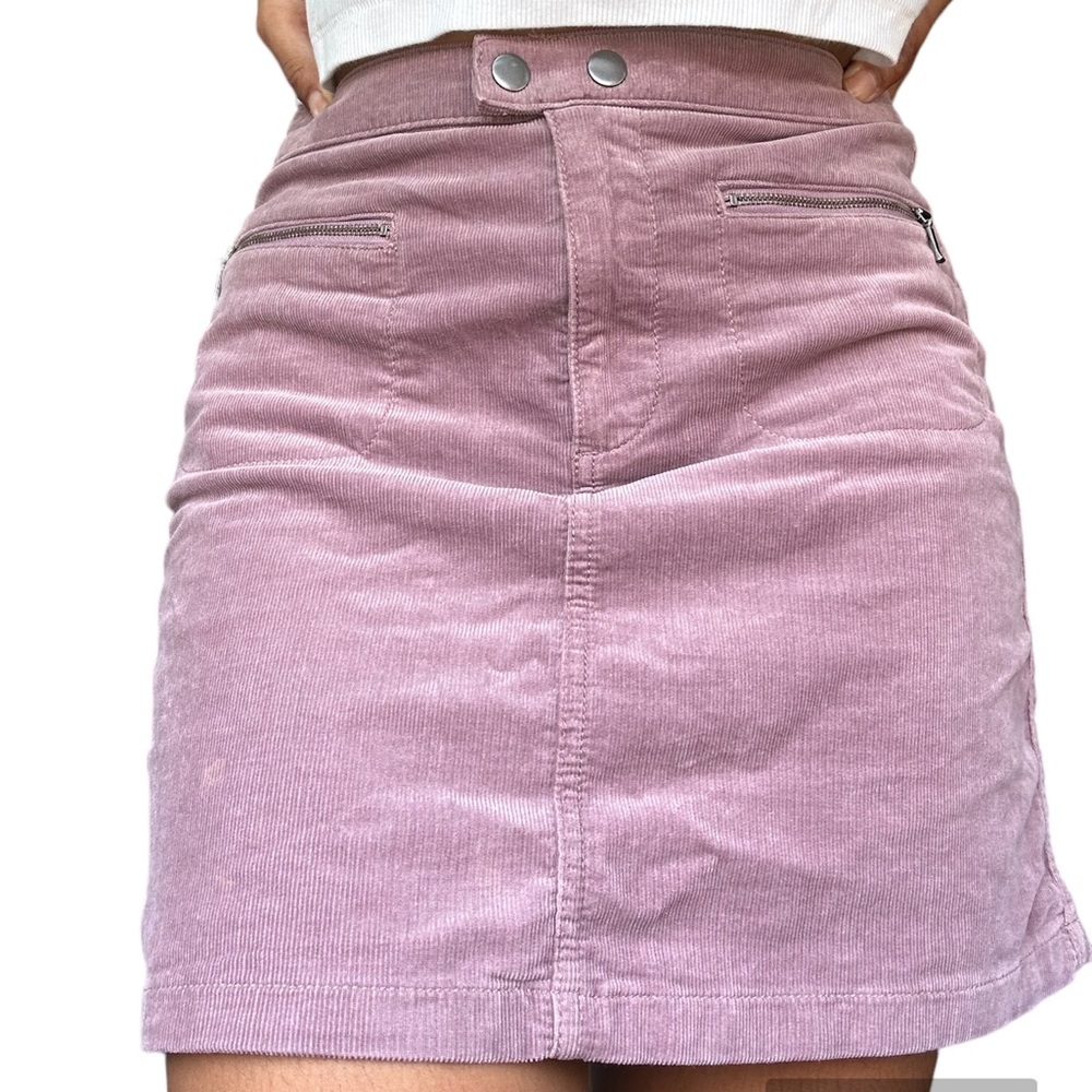 corduroy mini skirt